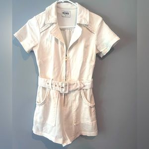 Show Me Your MuMu Outlaw Romper Pearly White